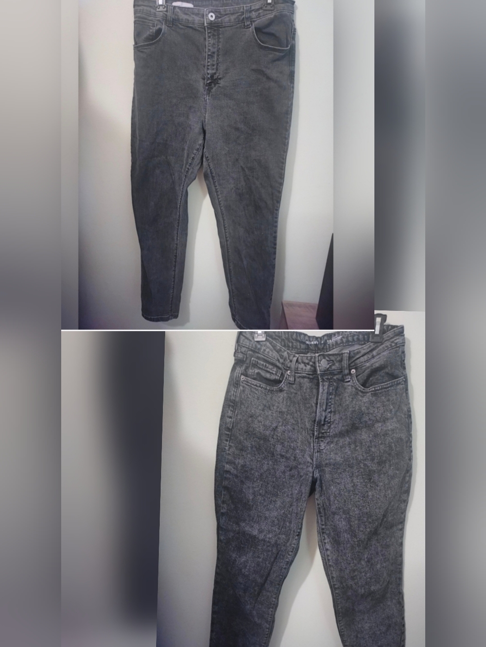 grey high waist slim/straight leg jeans bundle